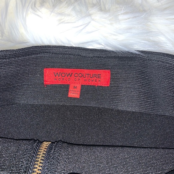 Black Size Medium Zip-Up Guess Pencil Skirt - Picture 4 of 6